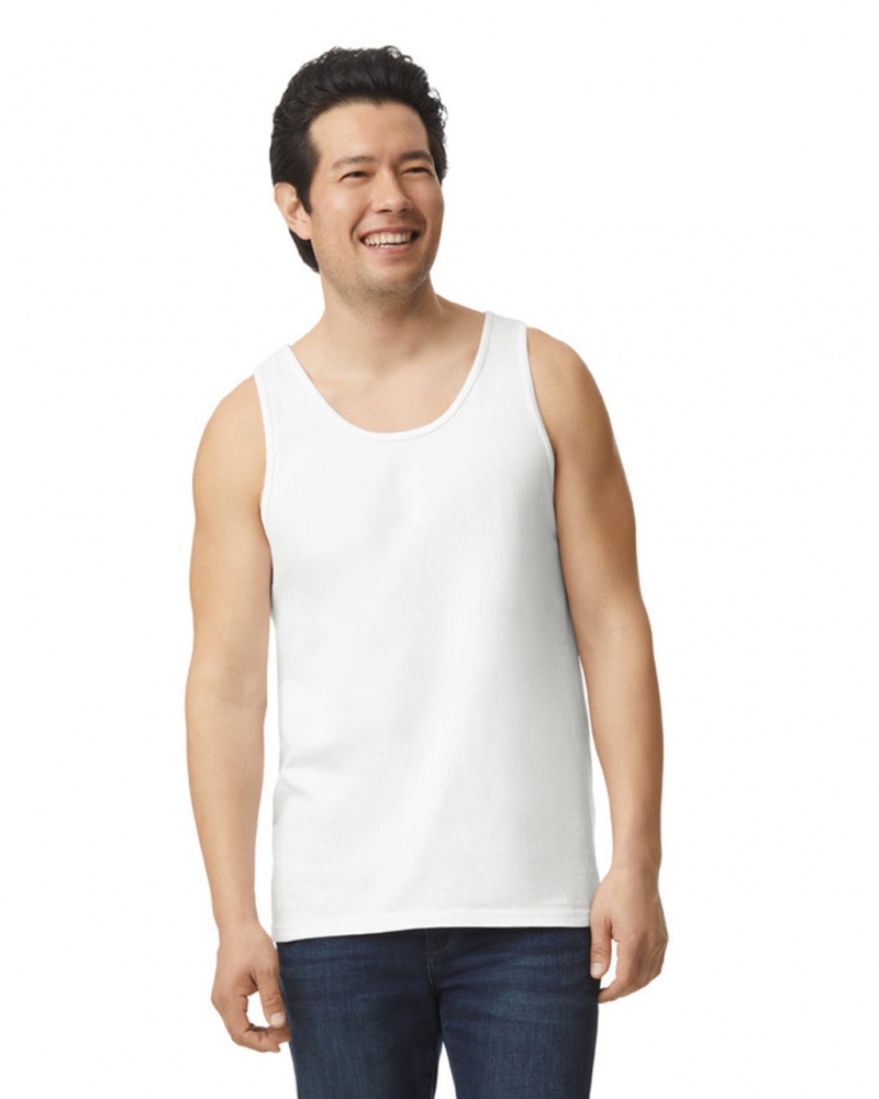 White Men's Gildan 2200 Tanks | RVWF62713