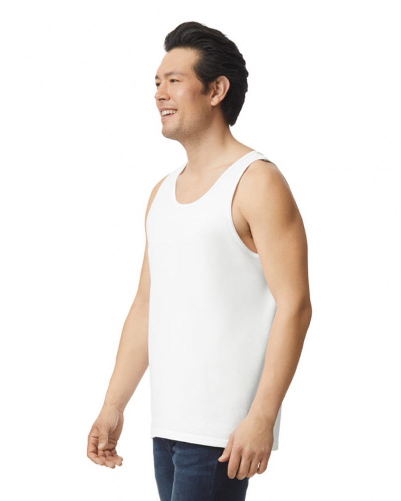 White Men's Gildan 2200 Tanks | RVWF62713