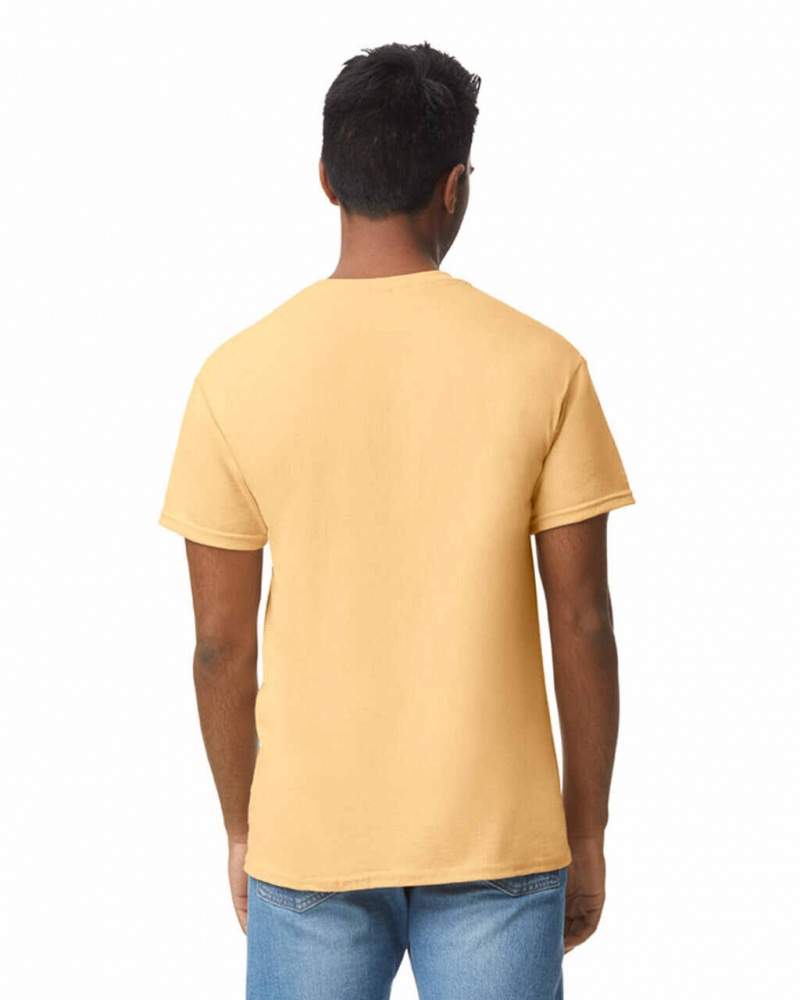 Yellow Haze Men's Gildan 5000 T-Shirts | CKRP25340