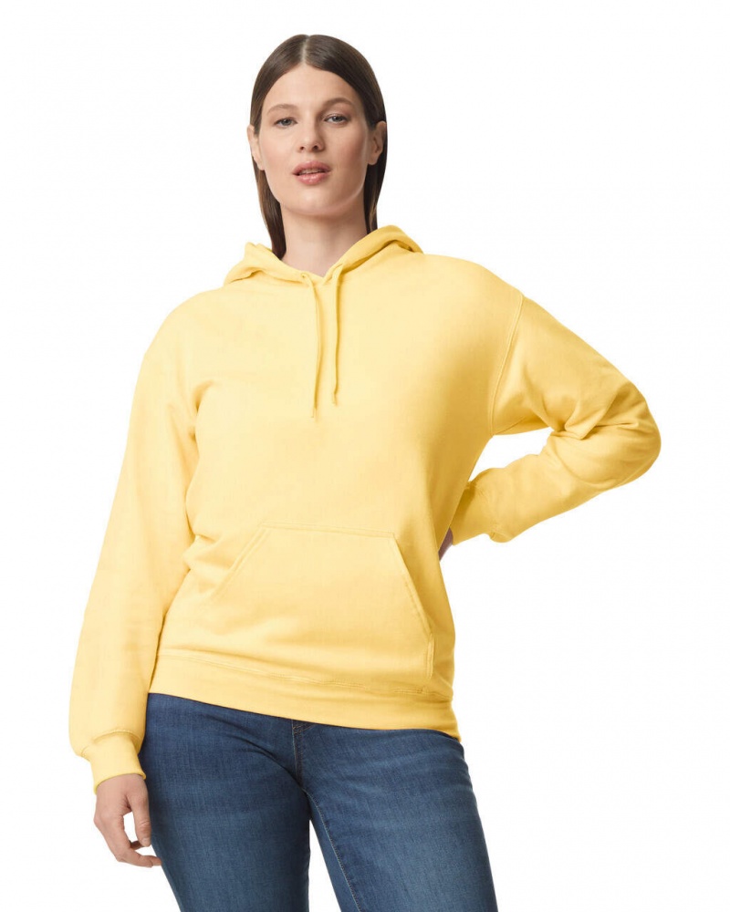 Yellow Haze Women\'s Gildan SF500 Midweight Fleece Hoodie | GNER21543