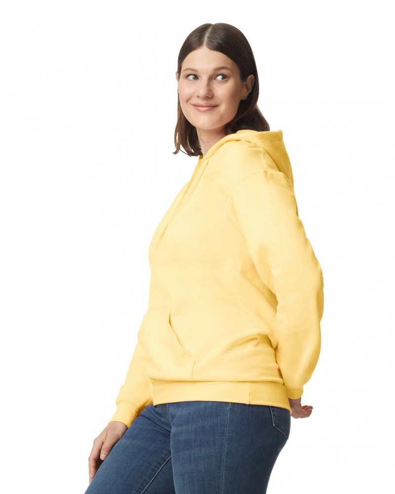 Yellow Haze Women's Gildan SF500 Midweight Fleece Hoodie | PQAM32867